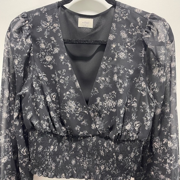 Wilfred Medium Blouse, Navy, Floral - Picture 3 of 4